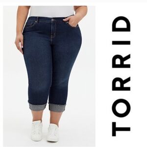 Torrid Cropped Boyfriend Jeans